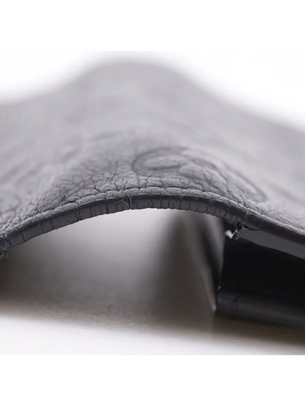 Louis Vuitton Portefeuille Brazza Monogram Shadow Leather Black Wallet